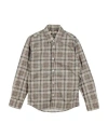 Nupkeet Toddler Boy Shirt Khaki Size 4 Cotton In Brown