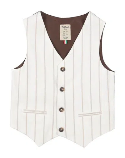 Nupkeet Babies'  Toddler Boy Tailored Vest White Size 6 Linen, Viscose, Polyester