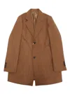 NUPKEET TWO BUTTONED COAT WITH PATCH POCKETS