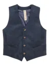 Nupkeet Waistcoat With Welt Pockets In Multi