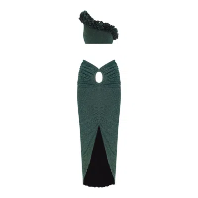 Nur Karaata Alexis Moon Sparkle Green Set