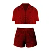 Nur Karaata Anastasia Red Set In Red