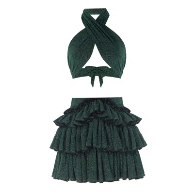 Nur Karaata Bellano Sparkle Green Set