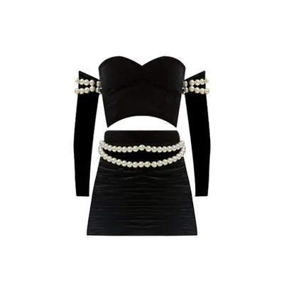 Nur Karaata Black Dover Co-ord Set