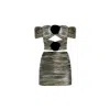 Nur Karaata Gold Miramare Top & Skirt Set In Gold