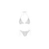 Nur Karaata White Rosie Triangle Bikini Set In White