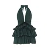 Nur Karaata Women's Bellano Sparkle Green Dress In Green