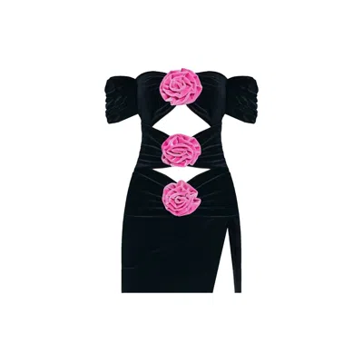 Nur Karaata Women's Black Alhambra Mini Dress