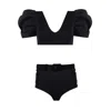 Nur Karaata Women's Black Bellagio Bikini Set In Black