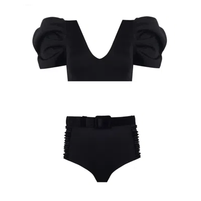 Nur Karaata Women's Black Bellagio Bikini Set