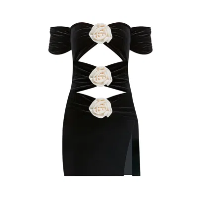 Nur Karaata Women's Black Chanoud Mini Dress