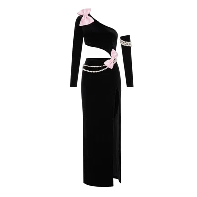 Nur Karaata Women's Black Divine Society Dress