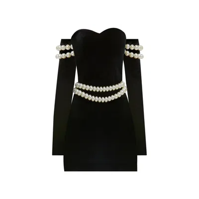 Nur Karaata Women's Black Gaillard Mini Dress