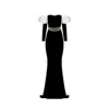 Nur Karaata Women's Black Hofburg Long Dress In Black