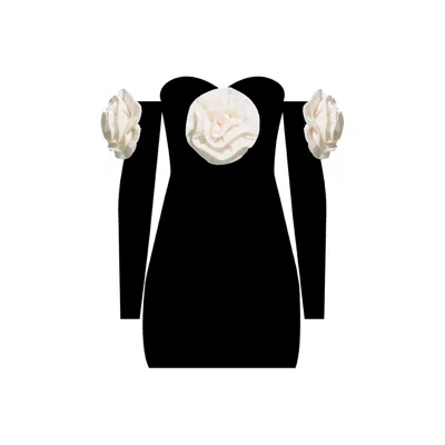 Nur Karaata Women's Black Pena Mini Dress