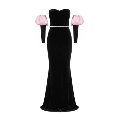 Nur Karaata Women's Black Royal Allure Dress
