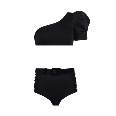 Nur Karaata Women's Black Sicily Bikini Set