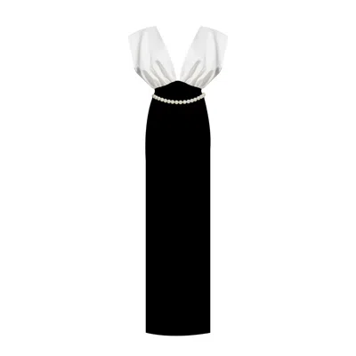 Nur Karaata Women's Black / White Ciragan Palace Gown In Black/white