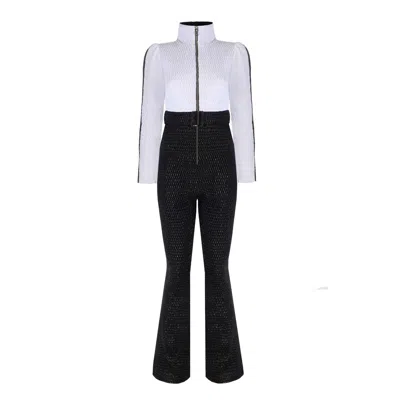 Nur Karaata Women's Black / White Meribel Skisuit In Black/white