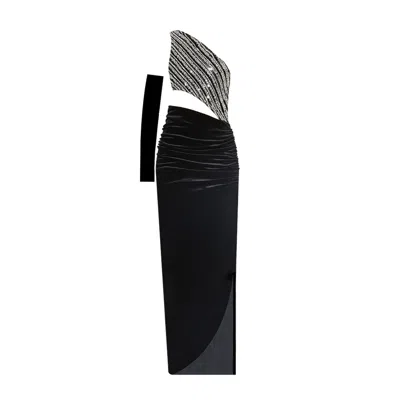 Nur Karaata Women's Black Winter Palace Dress