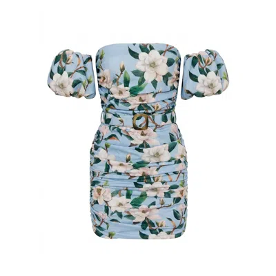 Nur Karaata Women's Blue Champagne Coast Dress