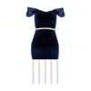 Nur Karaata Women's Blue Dynasty Pearl Dress In Blue