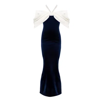 Nur Karaata Women's Blue Ivy Crown Dress