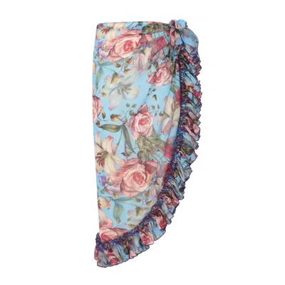 Nur Karaata Women's Blue Lily Blu Cover Up