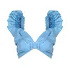 Nur Karaata Women's Blue Lily Top In Blue