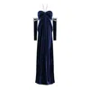 Nur Karaata Women's Blue Royal Ancestry Navy Dress In Blue
