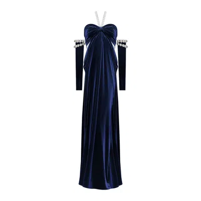 Nur Karaata Women's Blue Royal Ancestry Navy Dress