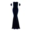 Nur Karaata Women's Blue Versailles Rose N & W Gown In Blue