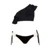 Nur Karaata Women's Cliantha Pearl Black Bikini In Black
