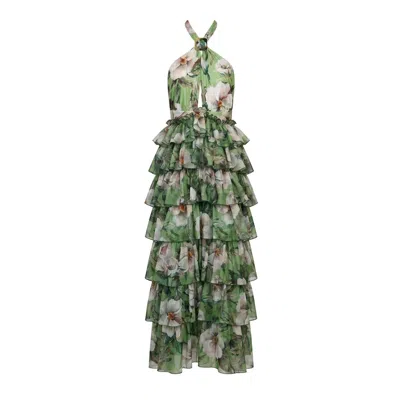 Nur Karaata Women's Crystal Coast Green Dress