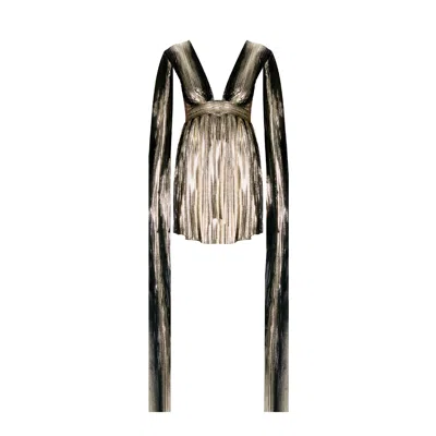 Nur Karaata Women's Gold Hampton Mini Dress