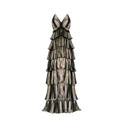 Nur Karaata Women's Gold Versailles Gown