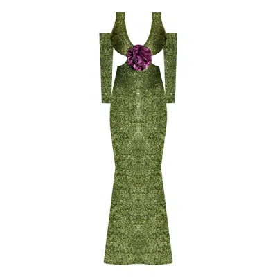 Nur Karaata Women's Green Biltmore Dress