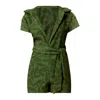 Nur Karaata Women's Green Veronica Jumpsuit In Green