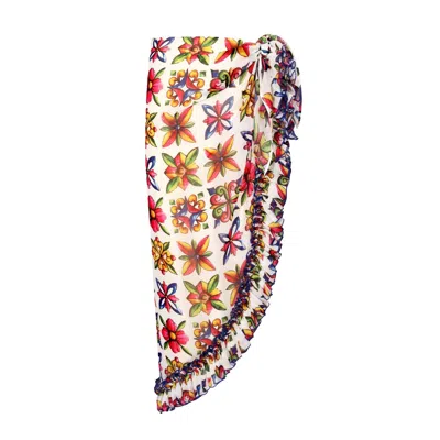Nur Karaata Women's Lily Sicilia Long Pareo In Multi