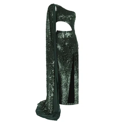 Nur Karaata Women's Lolite Green Dress