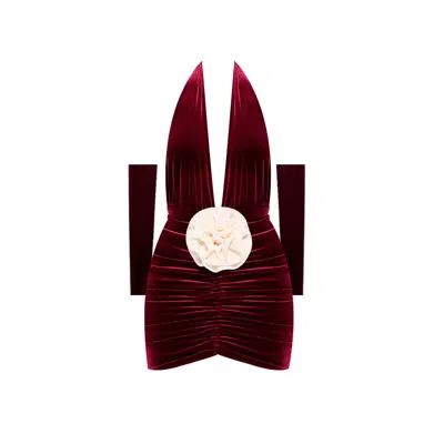 Nur Karaata Women's Mirabell Red Mini Dress