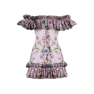 Nur Karaata Women's Pink Coral Whisper Dress