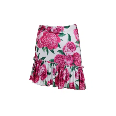 Nur Karaata Women's Pink Helianthus Skirt