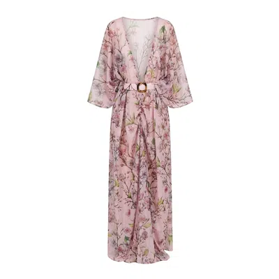 Nur Karaata Women's Pink Island Mirage Cover Up