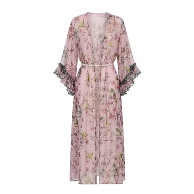 Nur Karaata Women's Pink Mango Mojito Beach Dress