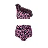 Nur Karaata Women's Pink / Purple Alexis Pink Leo Bikini Set In Pink/purple