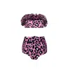 Nur Karaata Women's Pink / Purple Clara Pink Leo Bikini Set In Pink/purple