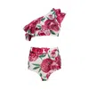 Nur Karaata Women's Pink / Purple Cliantha Bikini Set In Pink/purple