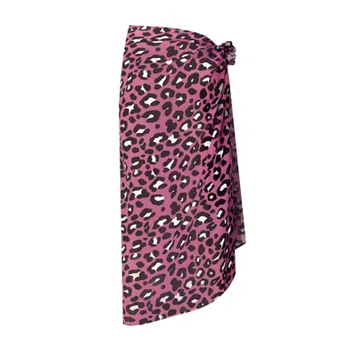 Nur Karaata Women's Pink / Purple Dianella Pink Leo Pareo In Pink/purple