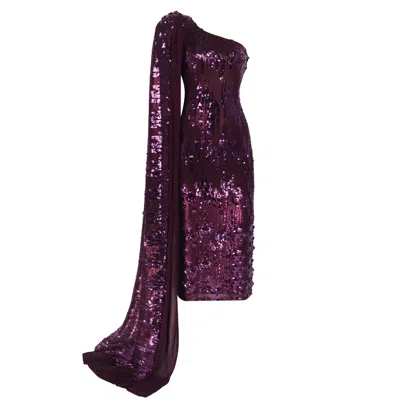 Nur Karaata Women's Pink / Purple Kunzite Purple Dress In Pink/purple